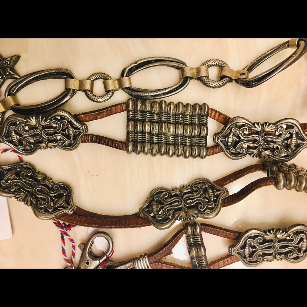 Maison boinet high end belt Saxs  fifth avenue NWT